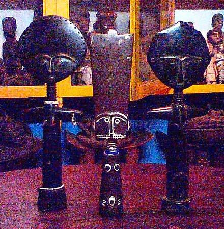 Traditional African akuaba dolls