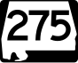 Markierung State Route 275