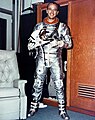 Alan Shepard in his Mercury suit