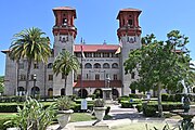 Ponce de Leon Hotel, now part of Flagler College, St. Augustine, Florida, USA U.S. National Landmark This is an image of a place or building that is listed on the National Register of Historic Places in the United States of America. Its reference number is 75002067.