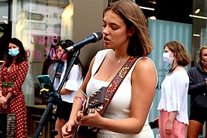 Allie Sherlock performing on Grafton Street 2021.jpg