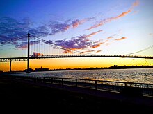 Ambassador Bridge in Windsor, Ontario AmbassadorBridge2018.jpg