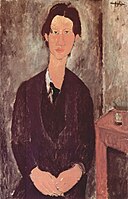 Portrait de Soutine par Modigliani, 1916.