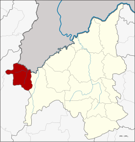 Amplasarea districtului în provincia Loei