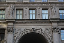 Detail of the stonework above the entrances Apthorp NYC Apr 2023 21.jpg