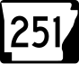 Autobahn 251 Markierung