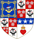 Arms of George Hamilton, 1st Earl of Orkney.svg