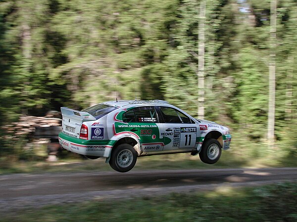 Schwarz at the 2001 Rally Finland.