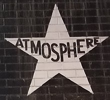 Atmosphere's star on the outside mural of Minneapolis nightclub First Avenue Atmosphere - First Avenue Star.jpg