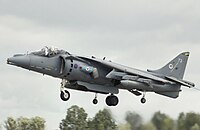 RAF Harrier GR9 arriveer by RIAT 2008