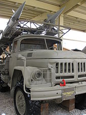 S-125 on ZIL-131 transporter vehicle (9T911), Batey Ha-Osef Museum