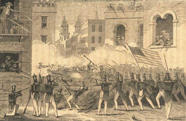 The Battle of Monterrey during which Grant saw military action