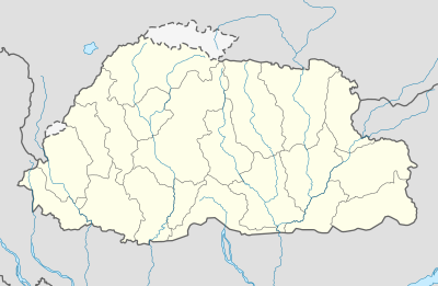 Mapa de localización Bután