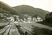 Blick auf den Bahnhof Urbeis im Bau