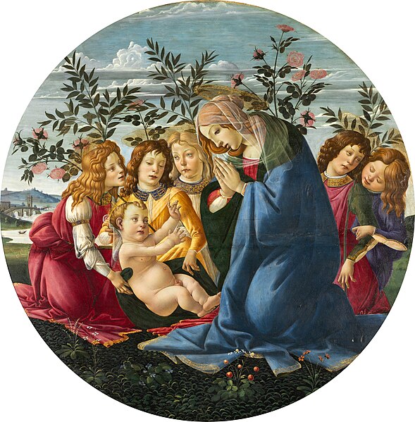 File:Botticelli - Madonna Adoring the Child with Five Angels - Baltimore Museum of Art 2.jpg