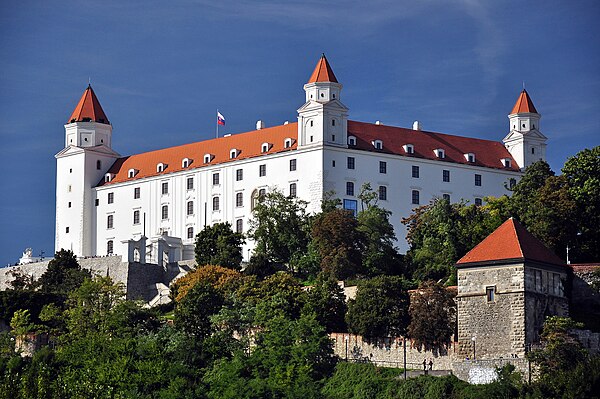 Bratislava Castle (Pressburg), where father and son signed the first treaty between them in 1262