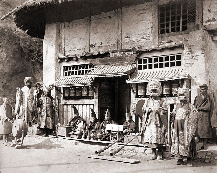 File:Buddhist Monastery in Darjeeling, 1870.jpg