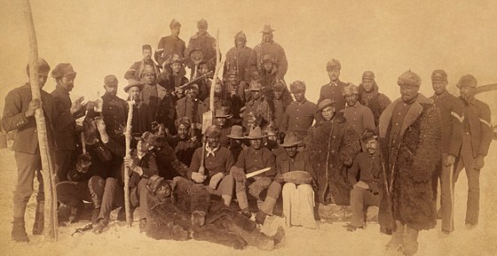 Buffalo Soldiers, 1890. The nickname was given to the "Black Cavalry" by the Native American tribes they fought.