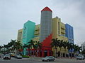 Colorful new building blends in with the historic Art Deco