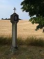 Čeština: Boží muka jižně od vsi Buková, okres Jihlava. English: Column shrine south of the village of Buková, Jihlava District, Vysočina Region, Czech Republic.