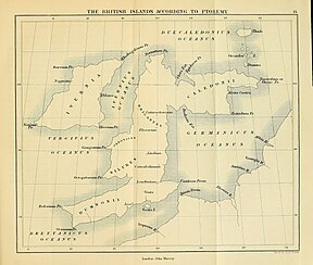 Bunbury Vol 2 Map 09 Ptolemy Britain p 584.jpg