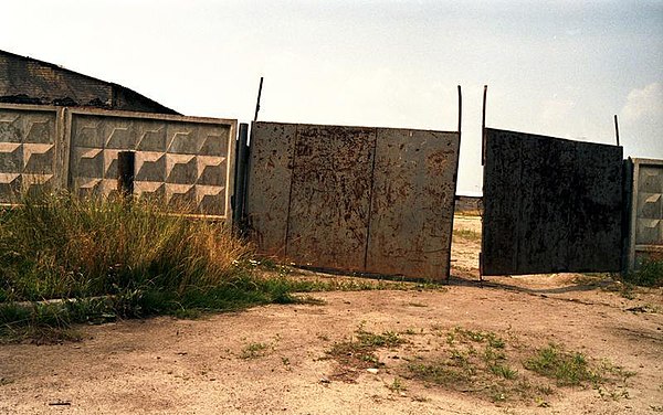 Abandoned Soviet Army barracks in Stendal, 1991.