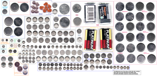 Button cells and 9v cells (3)