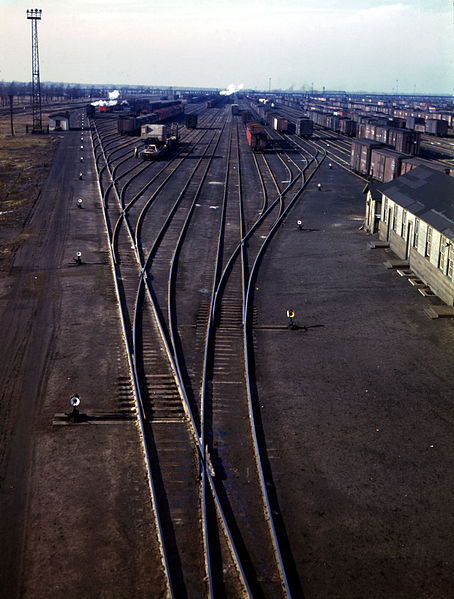 Chicago and North Western Railway's Proviso Yard in Chicago, Illinois, December 1942