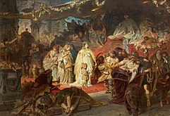 Thusnelda at the Triumph of Germanicus, by Karl von Piloty, 1873 Carl Theodor von Piloty Thusnelda im Triumphzug des Germanicus.jpg