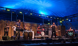 The Cat Empire se apresentando no Winnipeg Folk Festival 2013