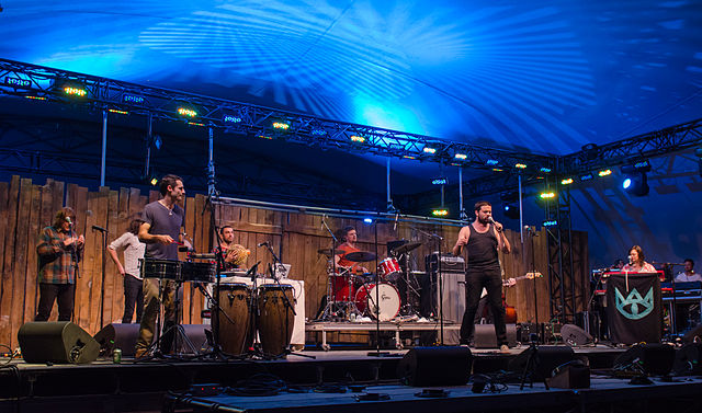 The Cat Empire performing at the 2013 Winnipeg Folk Festival