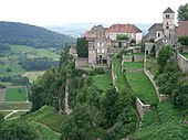 Chateau-Chalon in Franche-Comte Chateau-Chalon - site.JPG