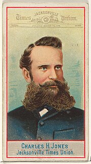 Thumbnail for File:Charles H. Jones, Jacksonville Times Union, from the American Editors series (N1) for Allen &amp; Ginter Cigarettes Brands MET DP827846.jpg