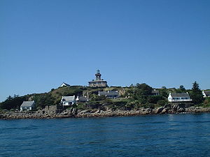 Grande-Île with the Phare de Chausey lighthouse