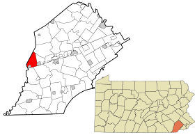 Placering af West Sadsbury Township