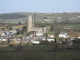 Chittlehampton vanuit het zuiden.