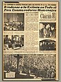 Tapa del diario Clarín, 31 de julio de 1952