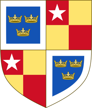 Description de l'image Coat of Arms of Robert de Vere, Duke of Ireland.svg.