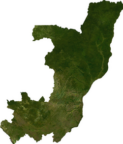 Map of the Republic of the Congo