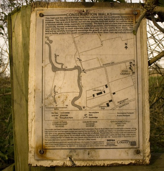 File:Conservation Walk Notice - geograph.org.uk - 390645.jpg