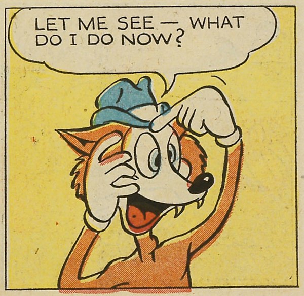 Bernie the Fox in his appearance in Coo Coo Comics #3 (February 1943).