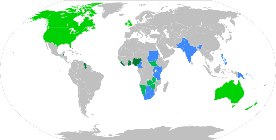 英语国家和地区列表 Wikiwand