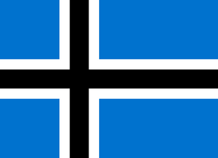 Альтернативный скандинавский дизайн флага Эстонии, предложенный в 2001 году