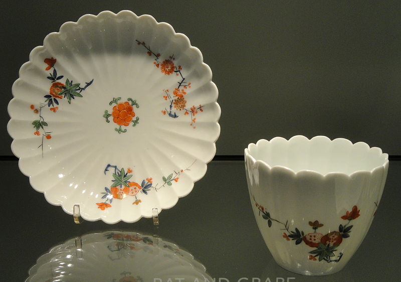 File:Cup and Saucer with Symbolic Plants, c. 1730, Meissen, hard-paste porcelain with overglaze enamels - Gardiner Museum, Toronto - DSC00585.JPG