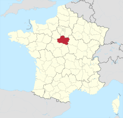 Разположение на Лоаре във Франция