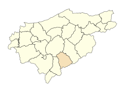 Localização da cidade dentro da província de El Tarf