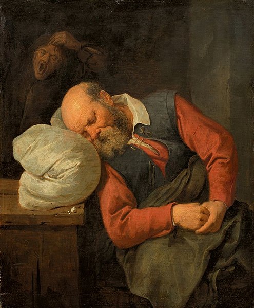 File:David Rijckaert (III) - Old man sleeping.jpg