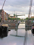 Uitzicht op de voorhaven van Delfshaven