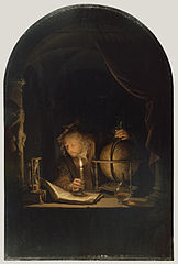 Astronomer by Candlelight label QS:Len,"Astronomer by Candlelight" label QS:Lpl,"Astronom przy świecach" circa 1665 date QS:P,+1665-00-00T00:00:00Z/9,P1480,Q5727902 .