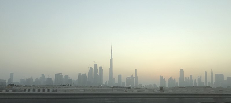 File:Dubai Skyline at sunset.jpg